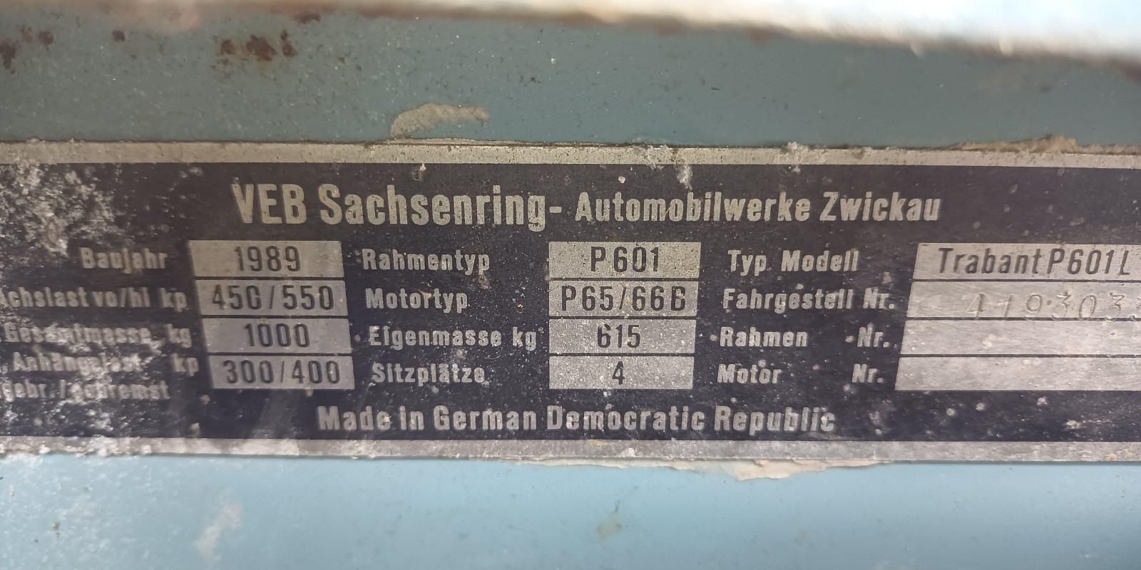 Trabant 601 Scheunenfund