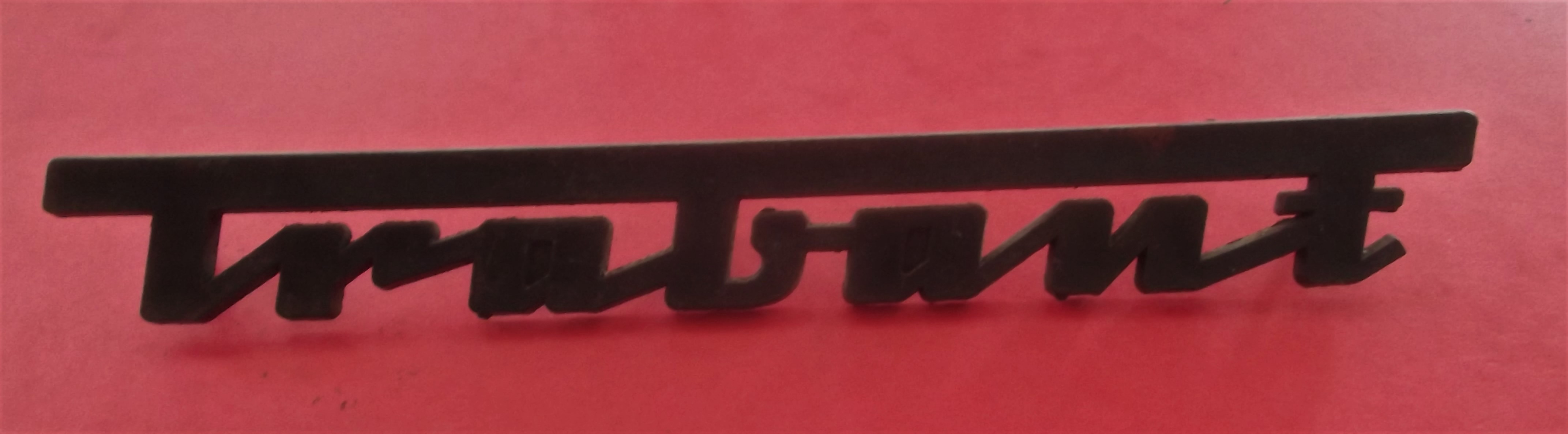 Schriftzug Emblem "Trabant" Trabant 601