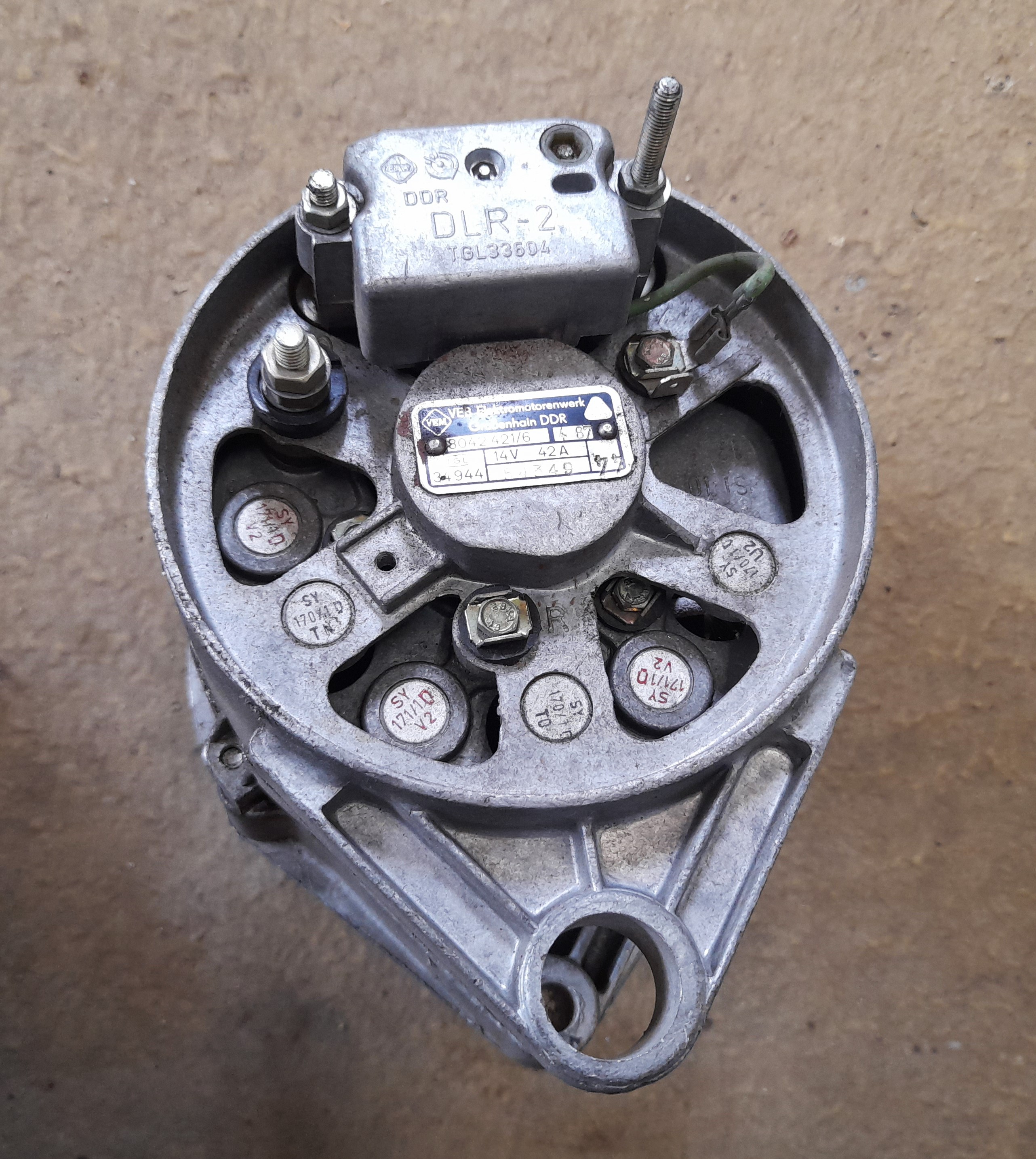 Drehstromlichtmaschine 14V / 42A Trabant 601