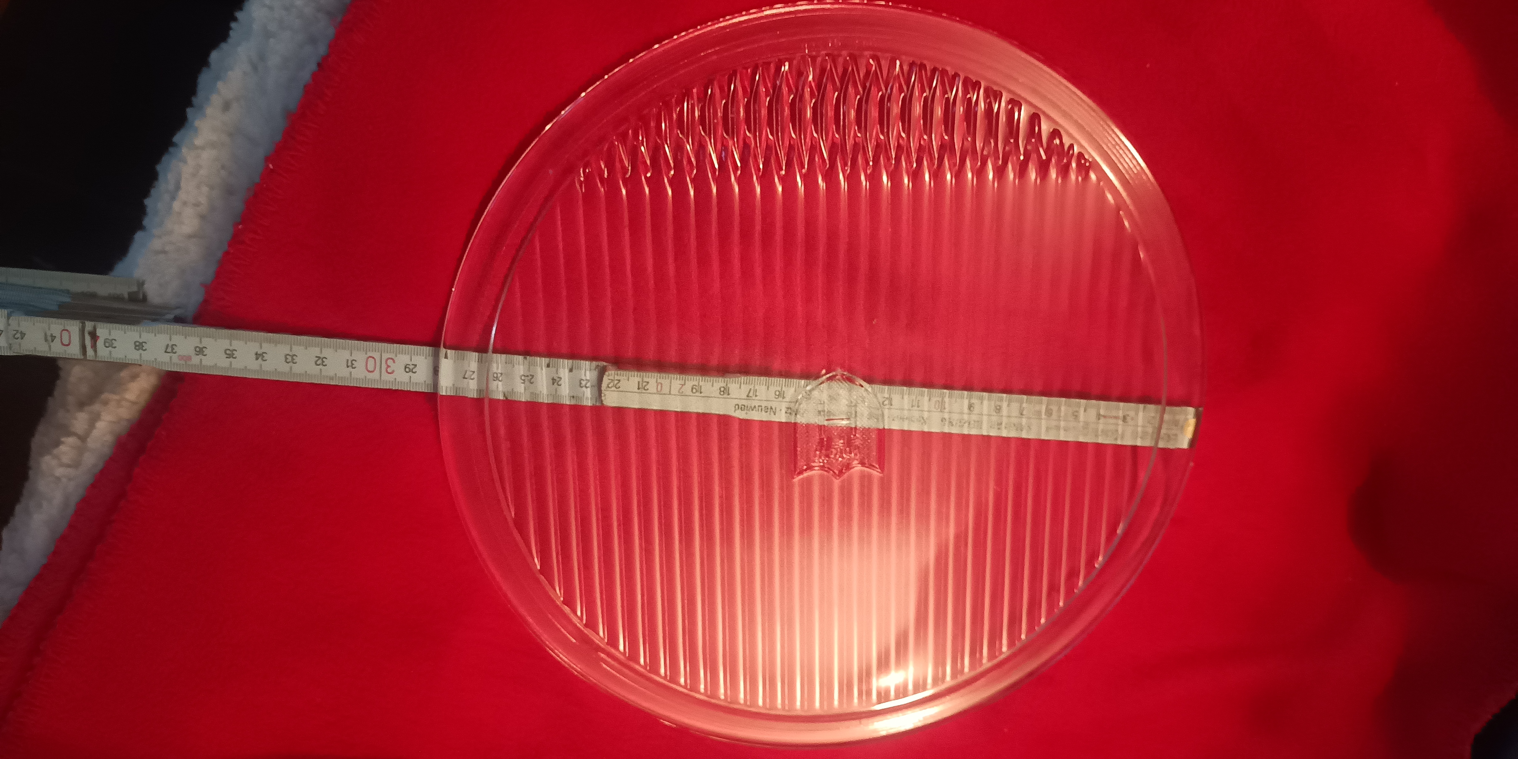 Scheinwerferglas  280mm Horch gerade