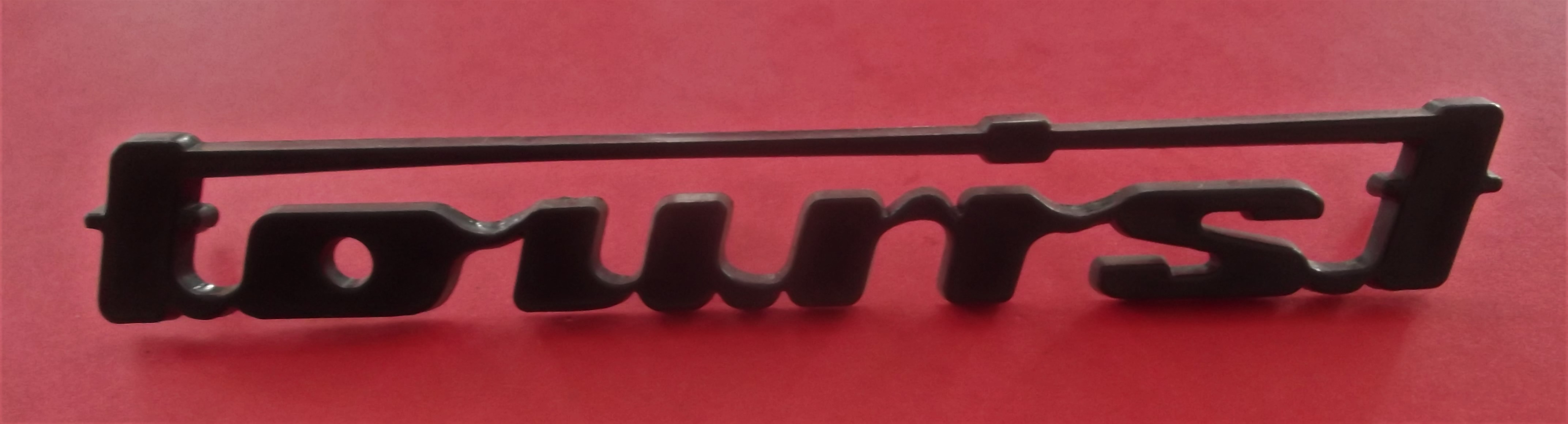 Emblem , Schriftzug "tourist" schwarz Wartburg 353