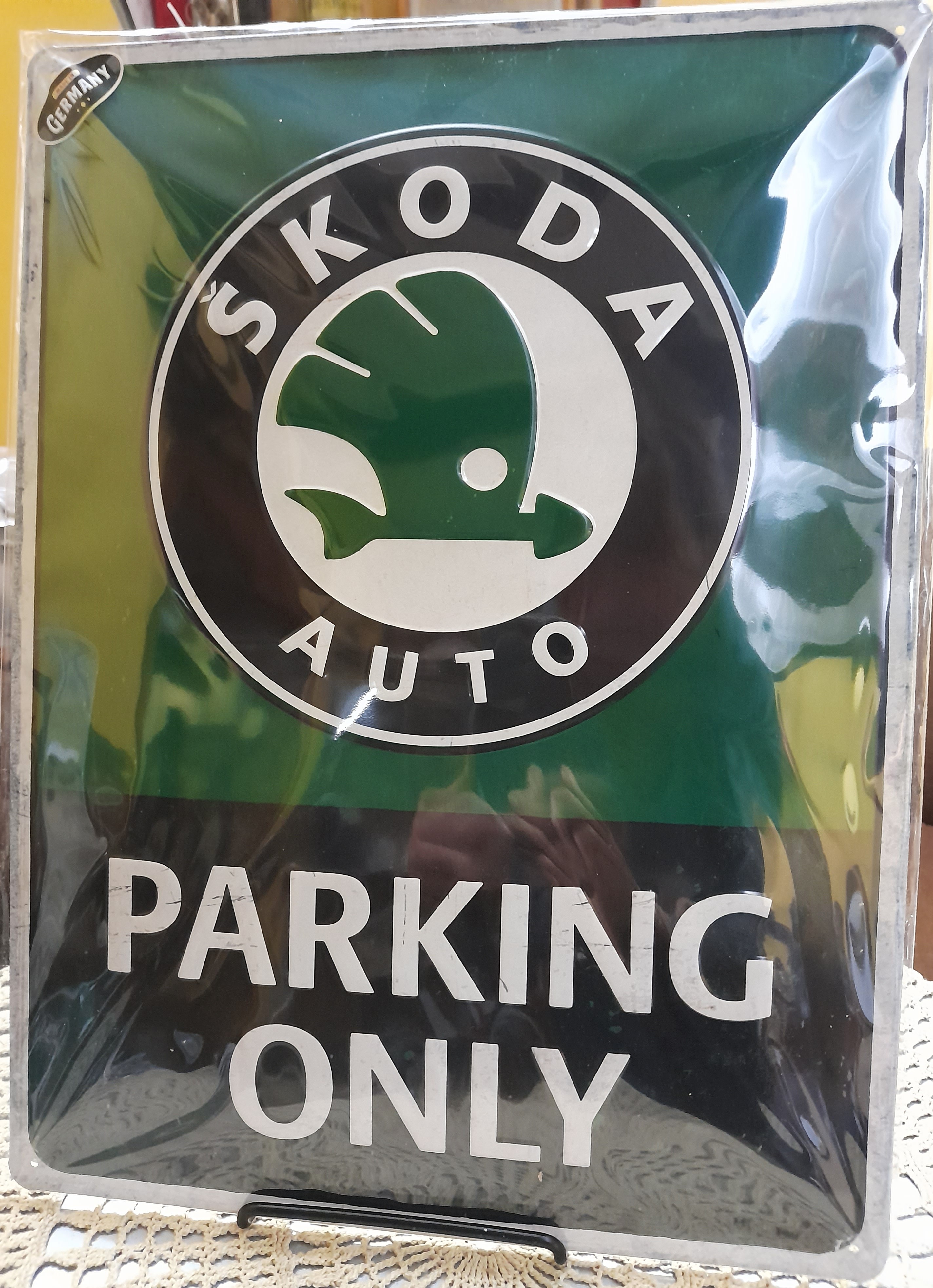Blechschild Skoda