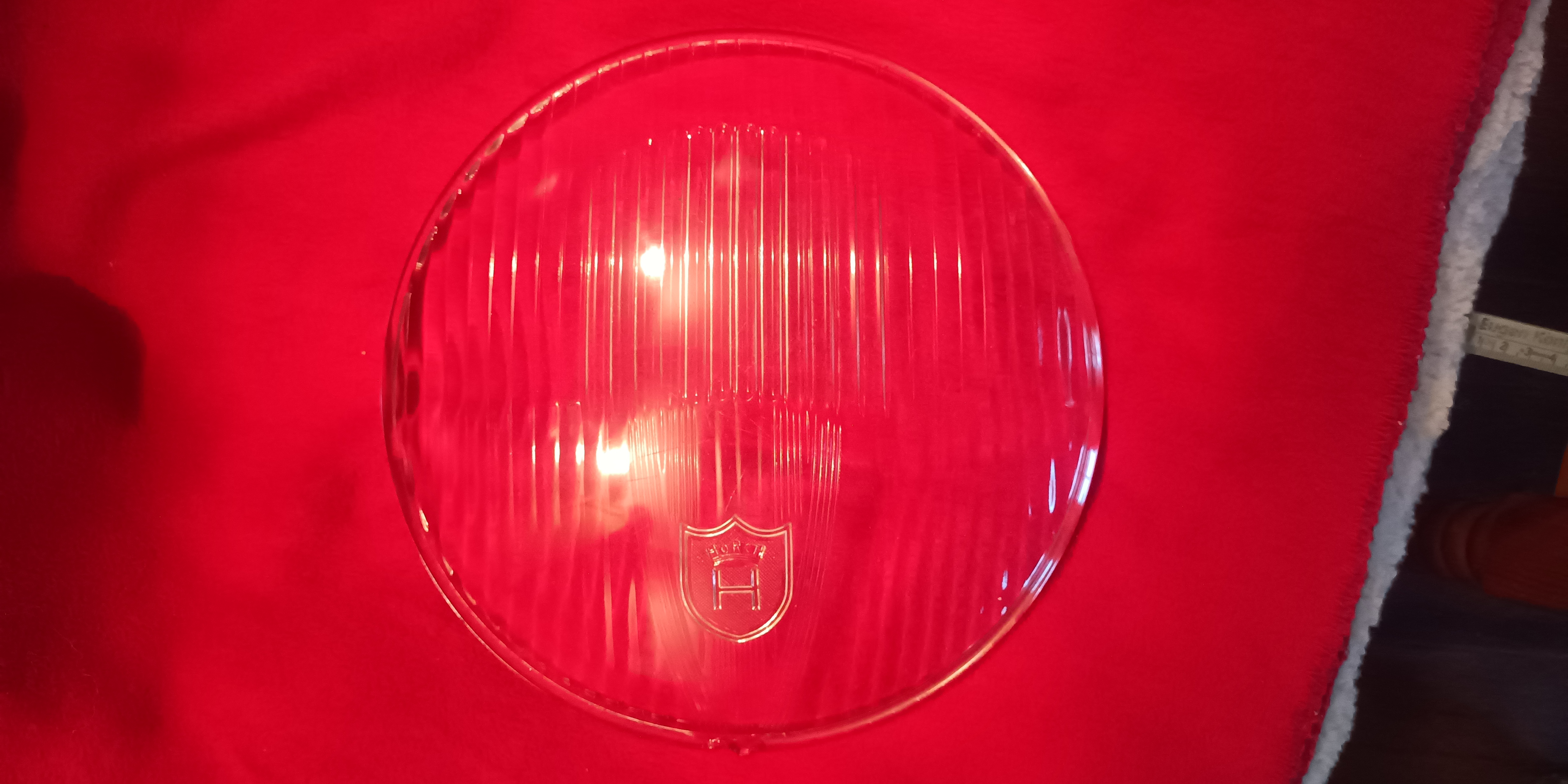 Scheinwerferglas  240mm Horch gewölbt