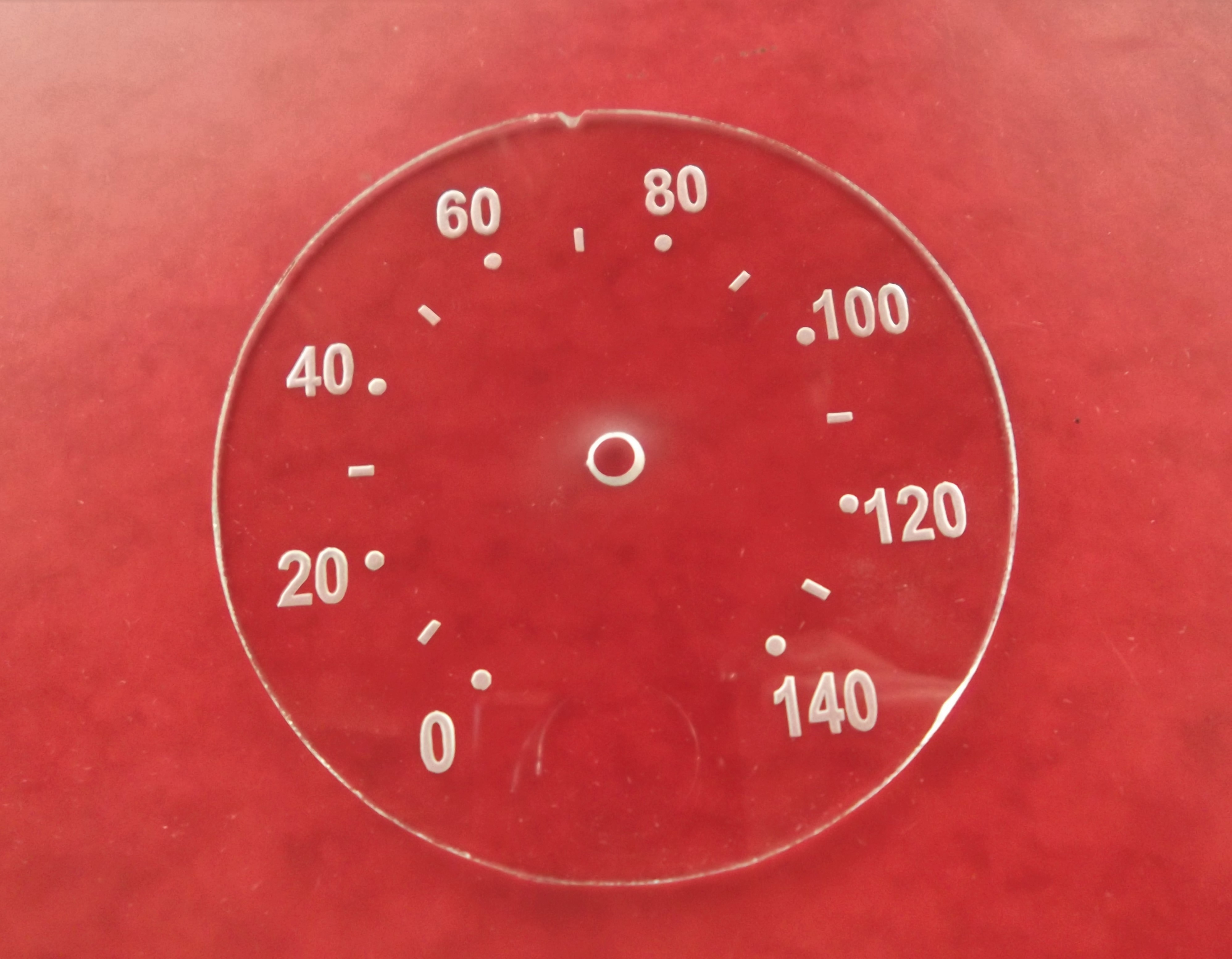 Tachoscheibe Silberpunkt 140 km/h