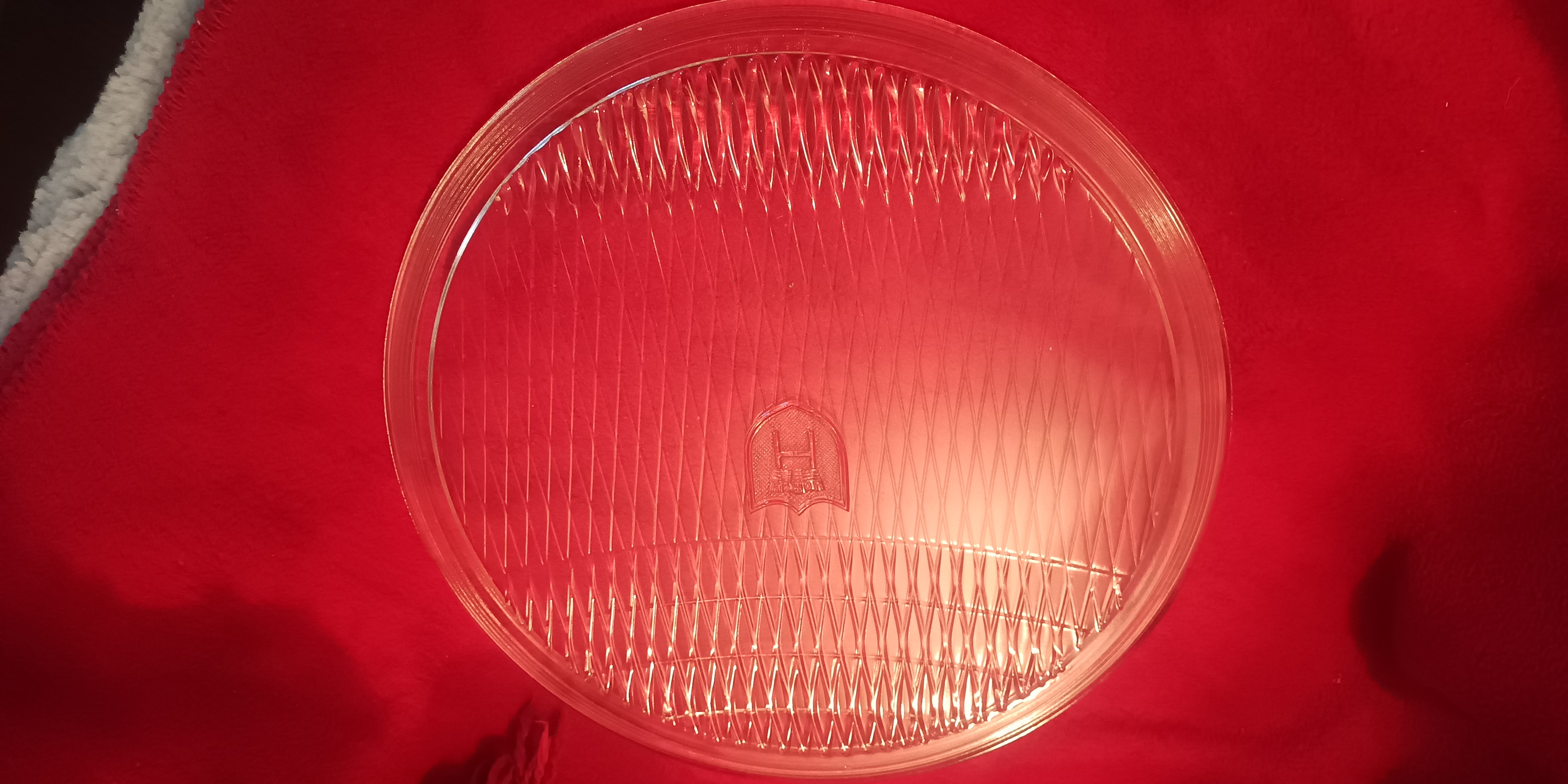 Scheinwerferglas  280mm Horch gerade