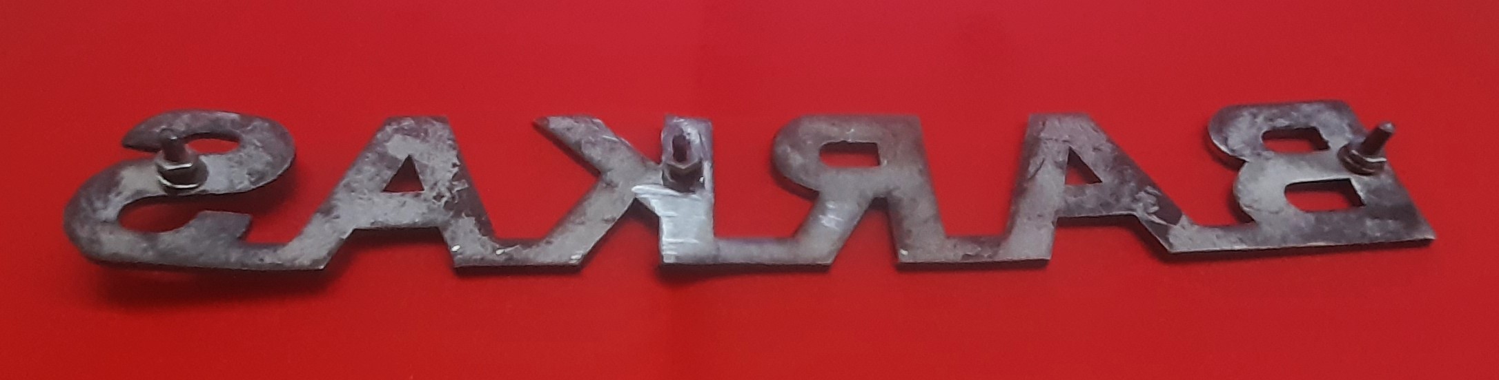 ALU Schriftzug Emblem "Barkas"  Barkas B1000