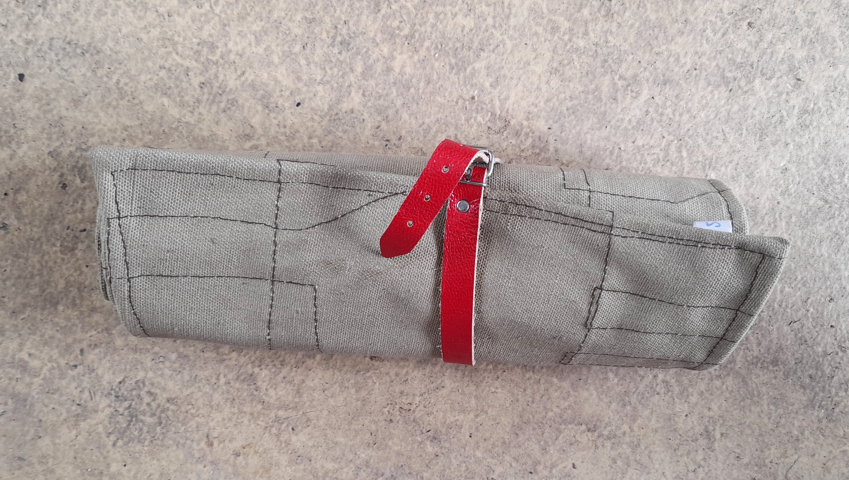 DDR Werkzeugtasche Werkzeugwickel Rolltasche Wartburg Barkas Trabant IFA Universal Oldtimer