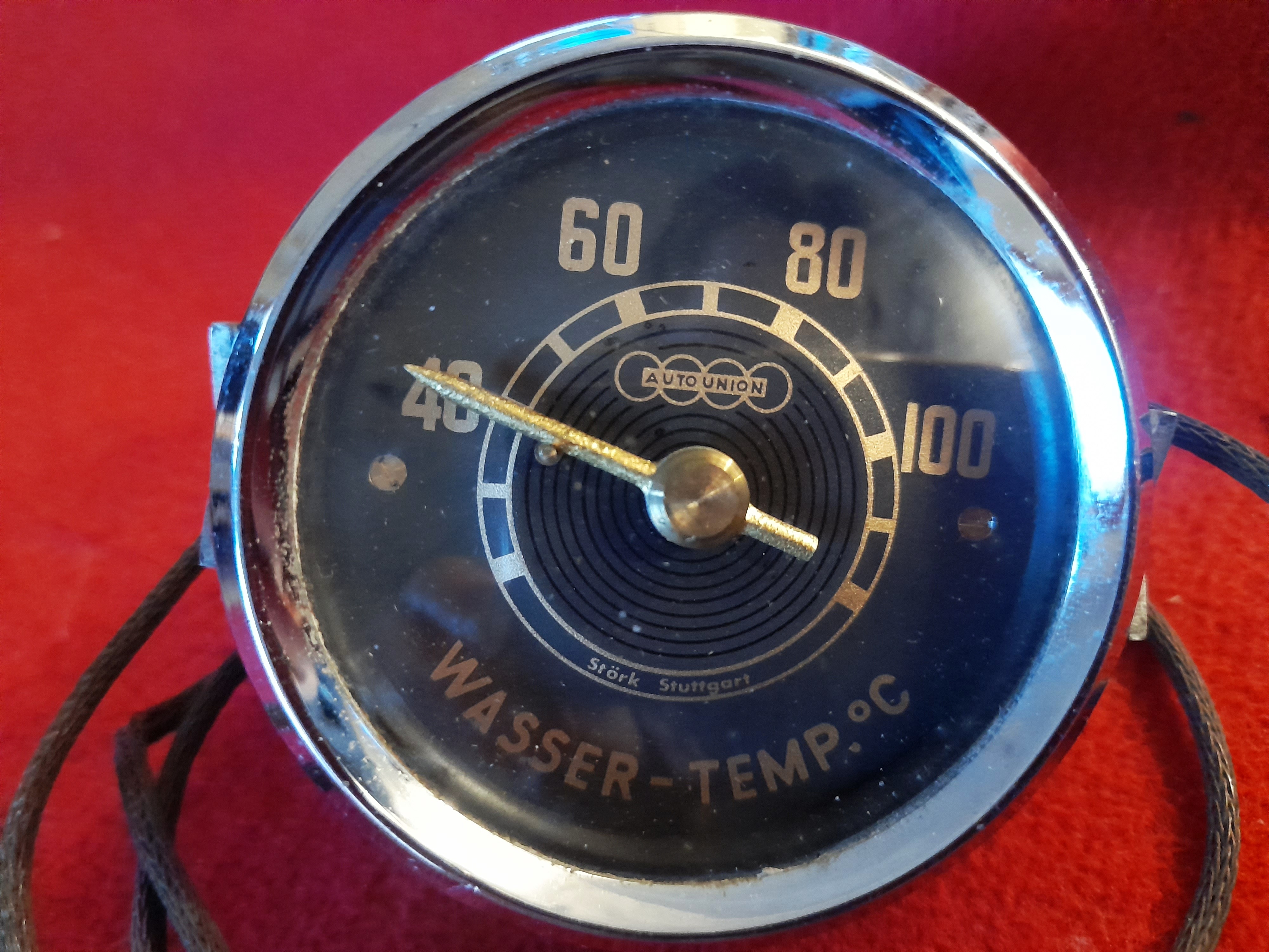 Temperaturanzeige Fernthermometer Instrument Autounion Audi DKW