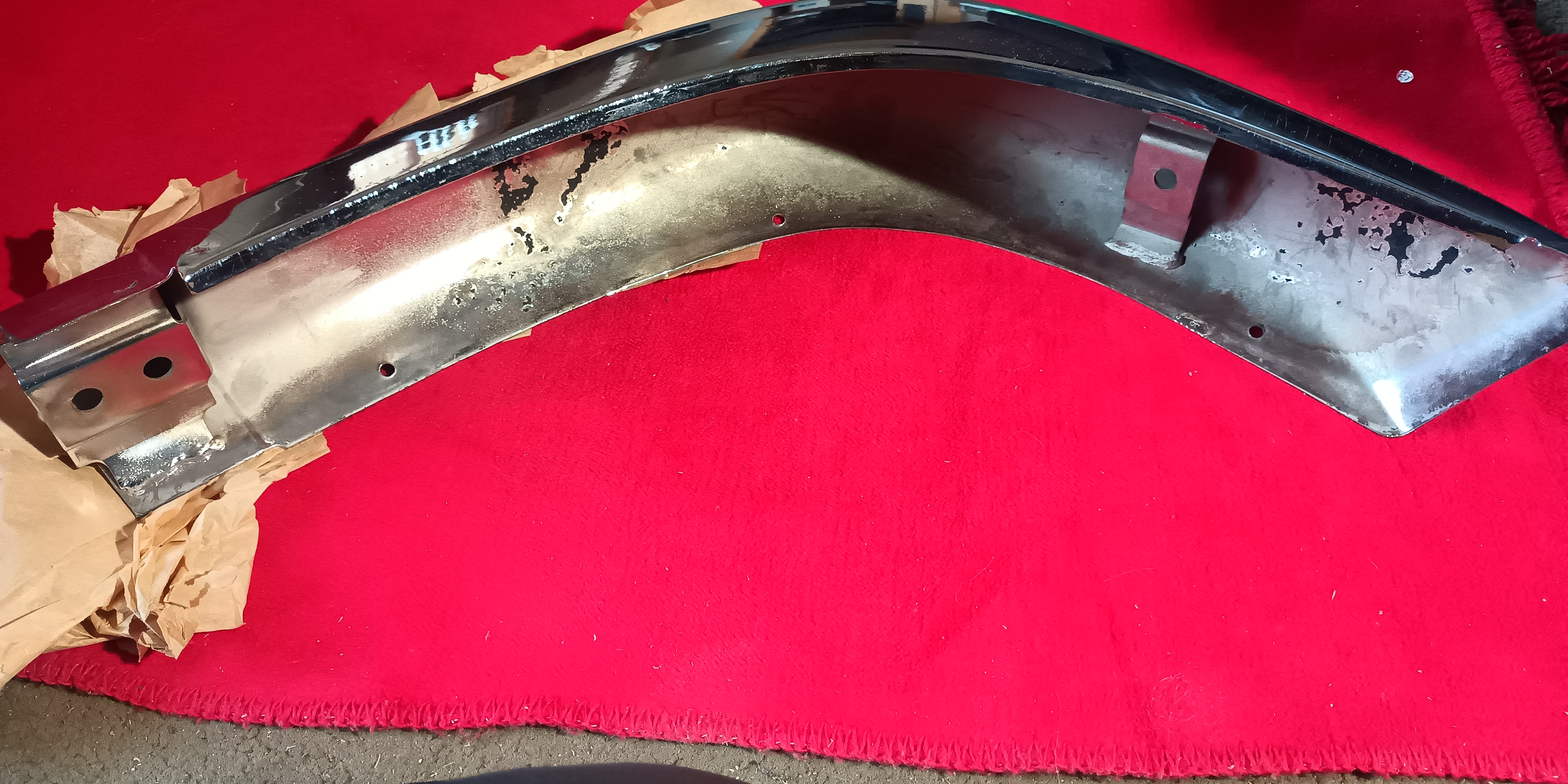 Stoßstange vorn rechts oder hinten links chrom Wartburg 353