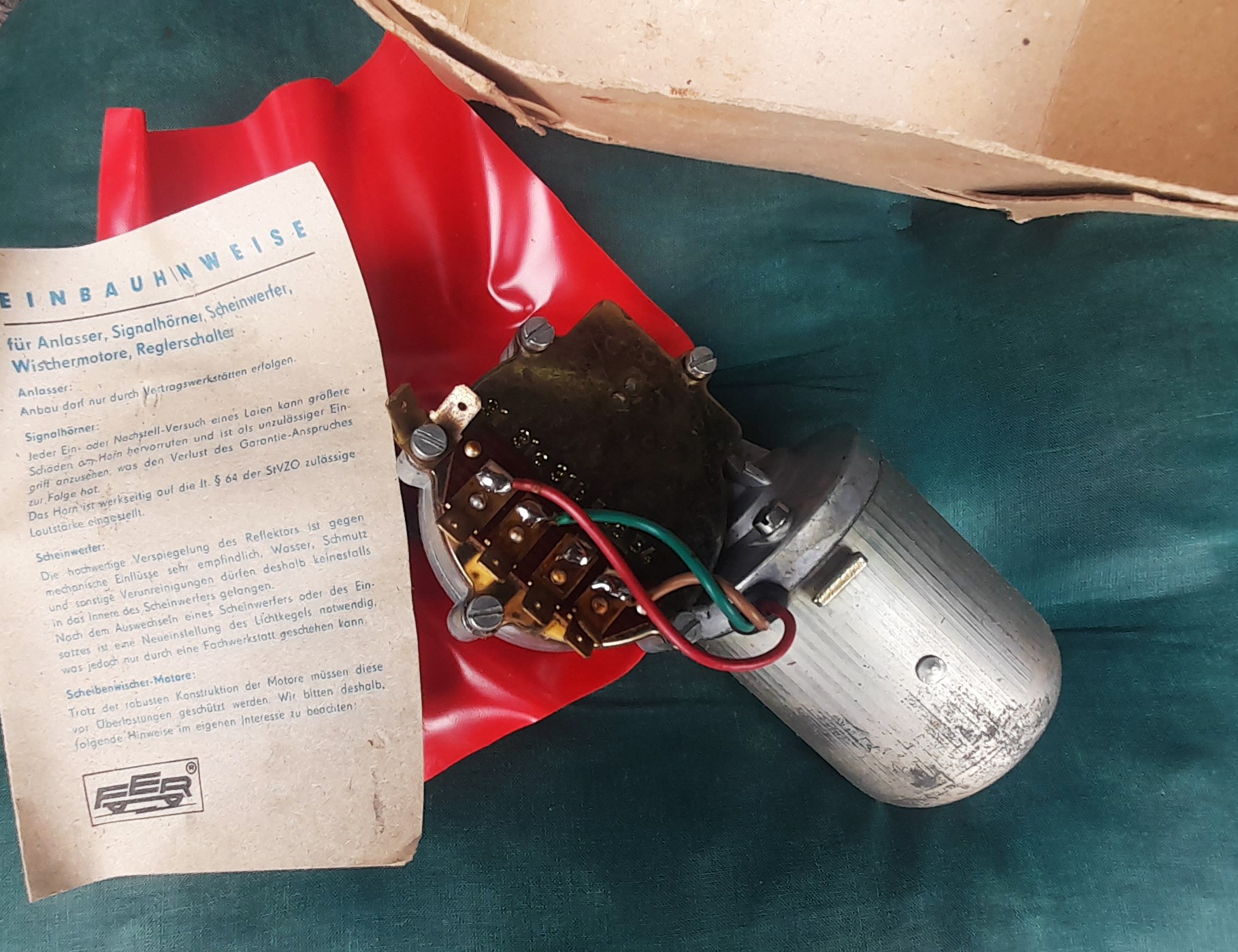 Scheibenwischermotor Wischermotor 12V Trabant
