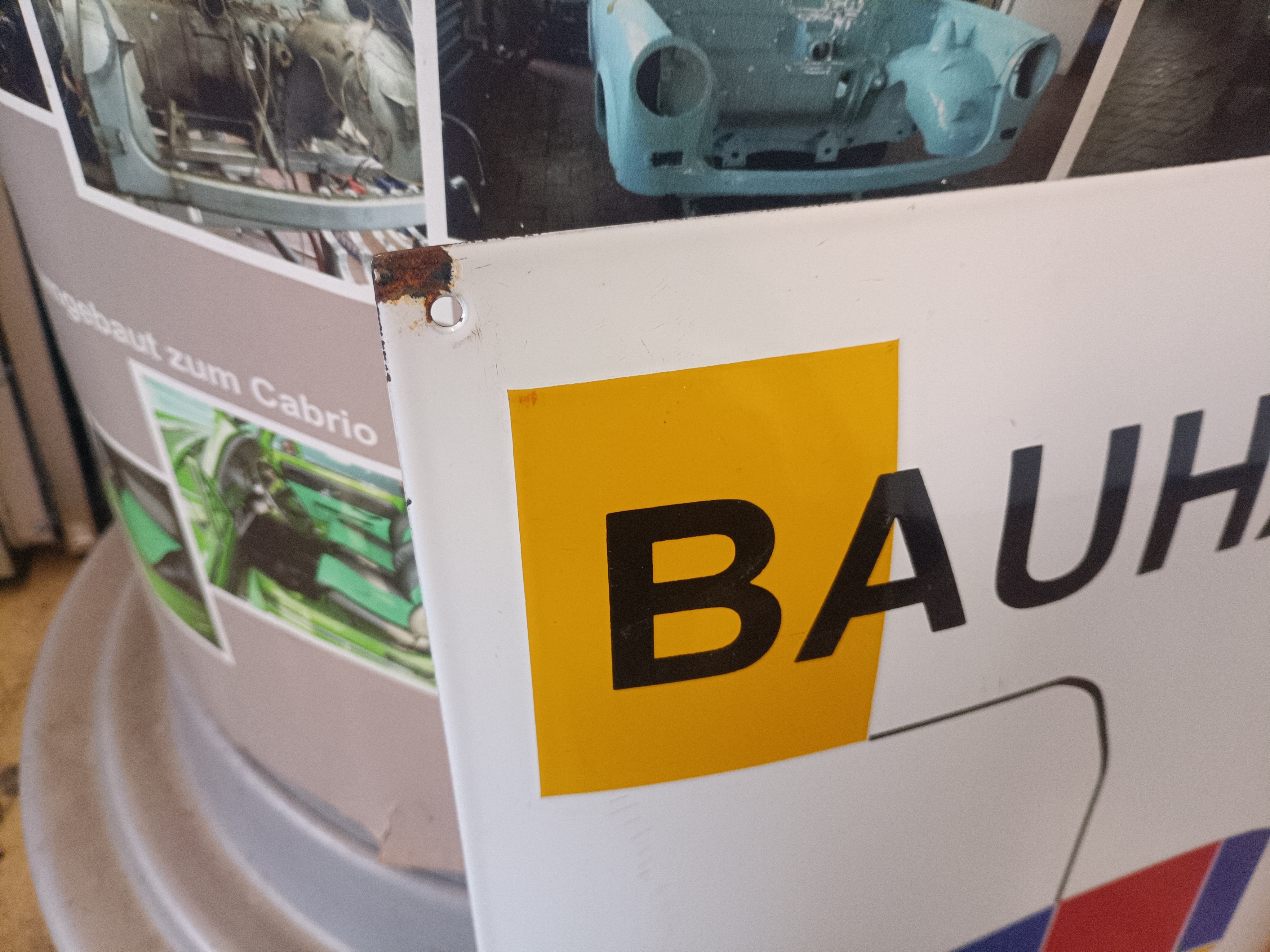 Emailleschild Blechschild Bauhaus Dessau