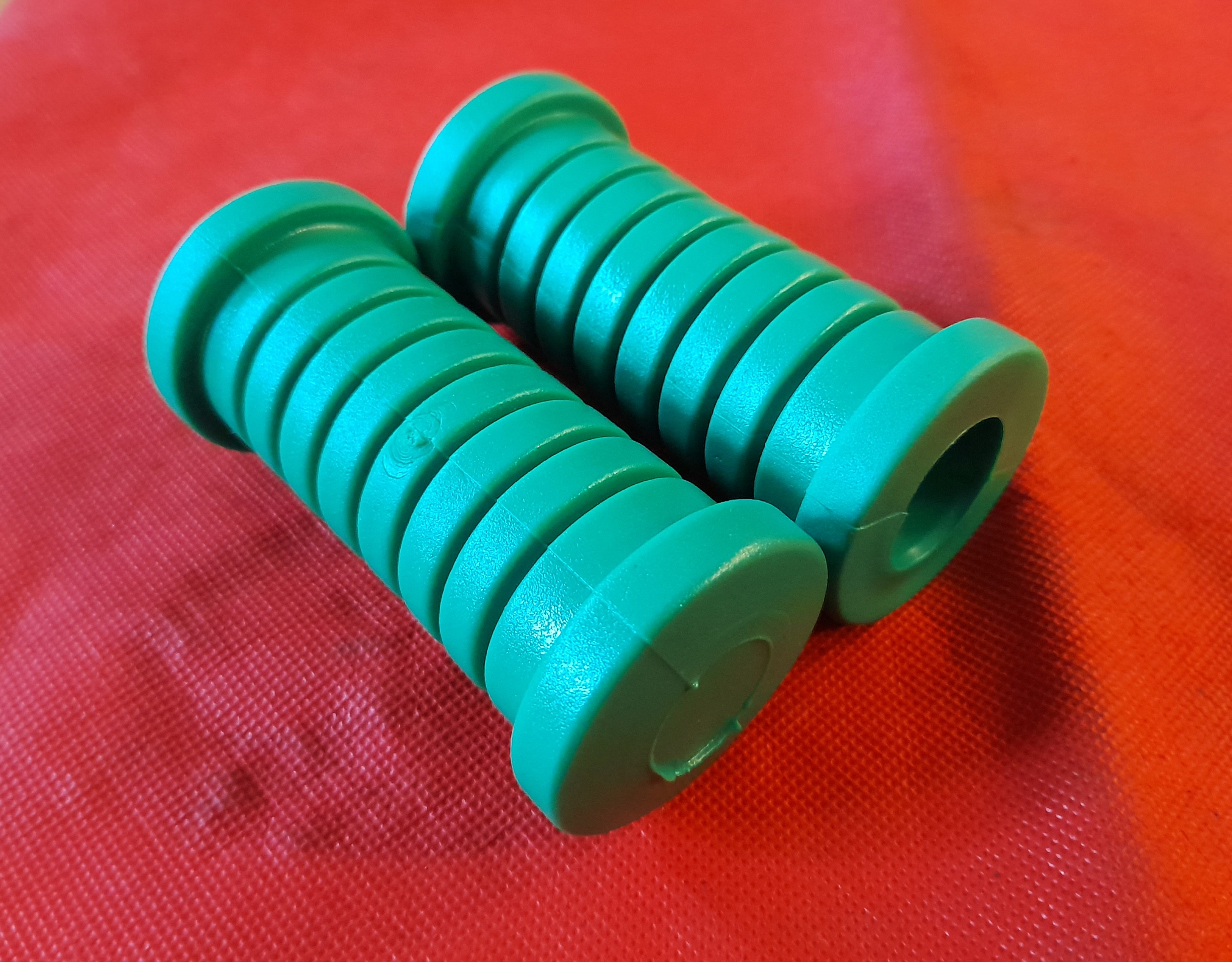 Fußrastengummi Simson  grün