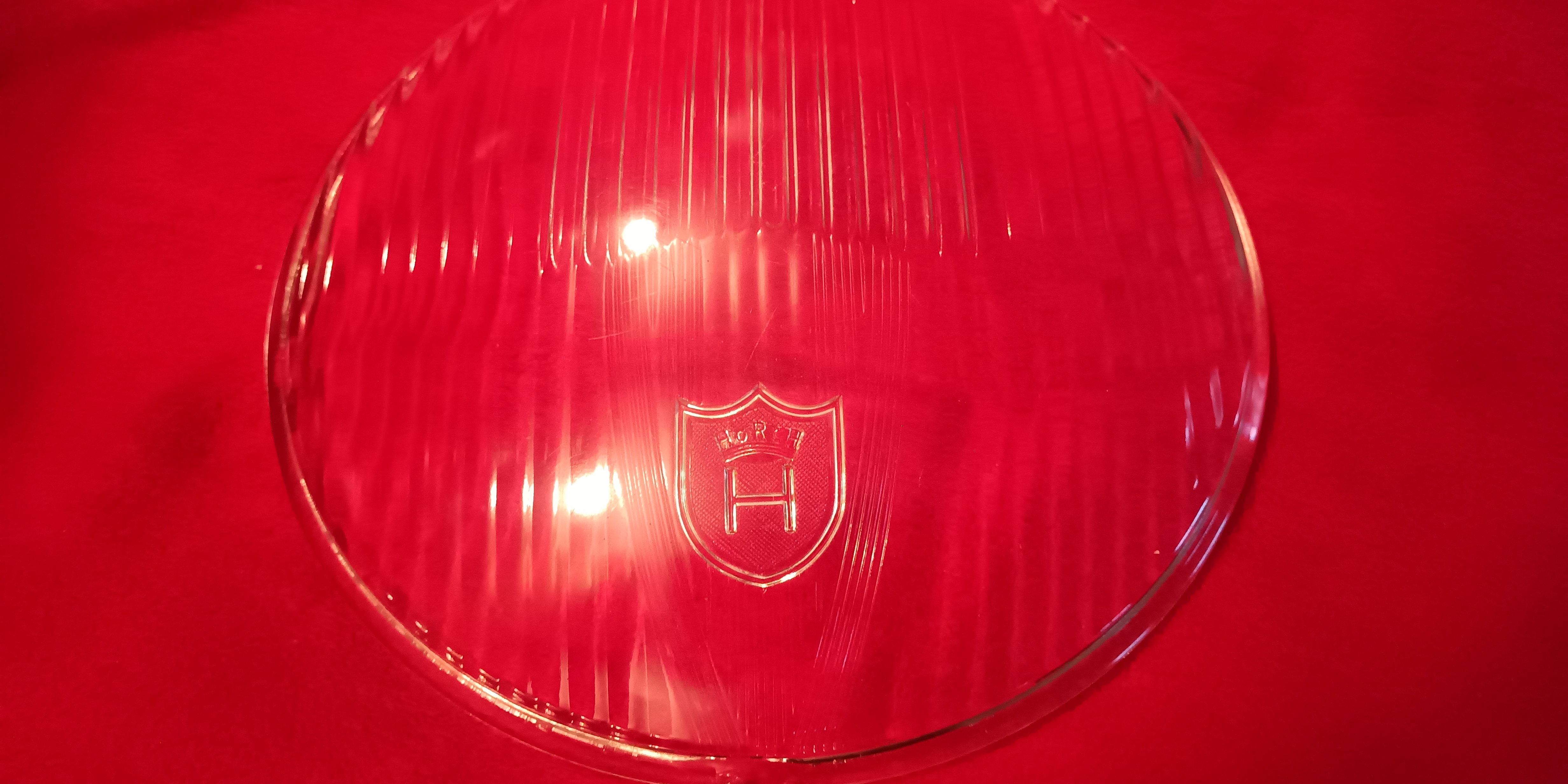 Scheinwerferglas  240mm Horch gewölbt