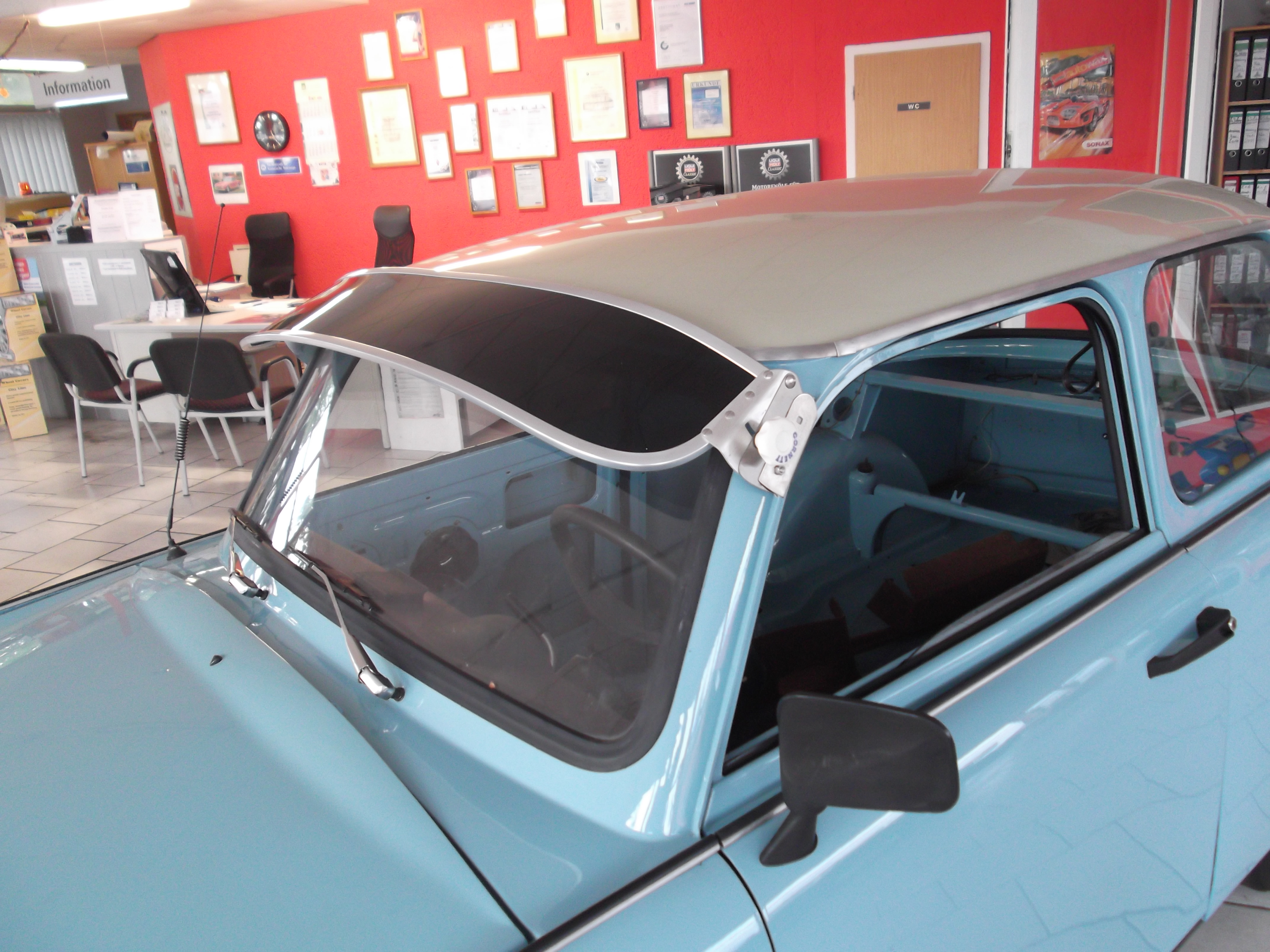 Sonnenschute Grün VW Käfer