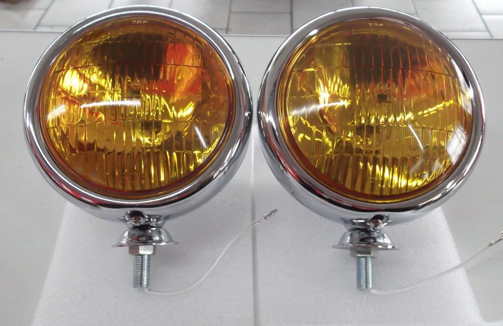 Nebelscheinwerfer Gelb Chrom Wartburg EMW Framo IFA BMW Opel Mercedes
