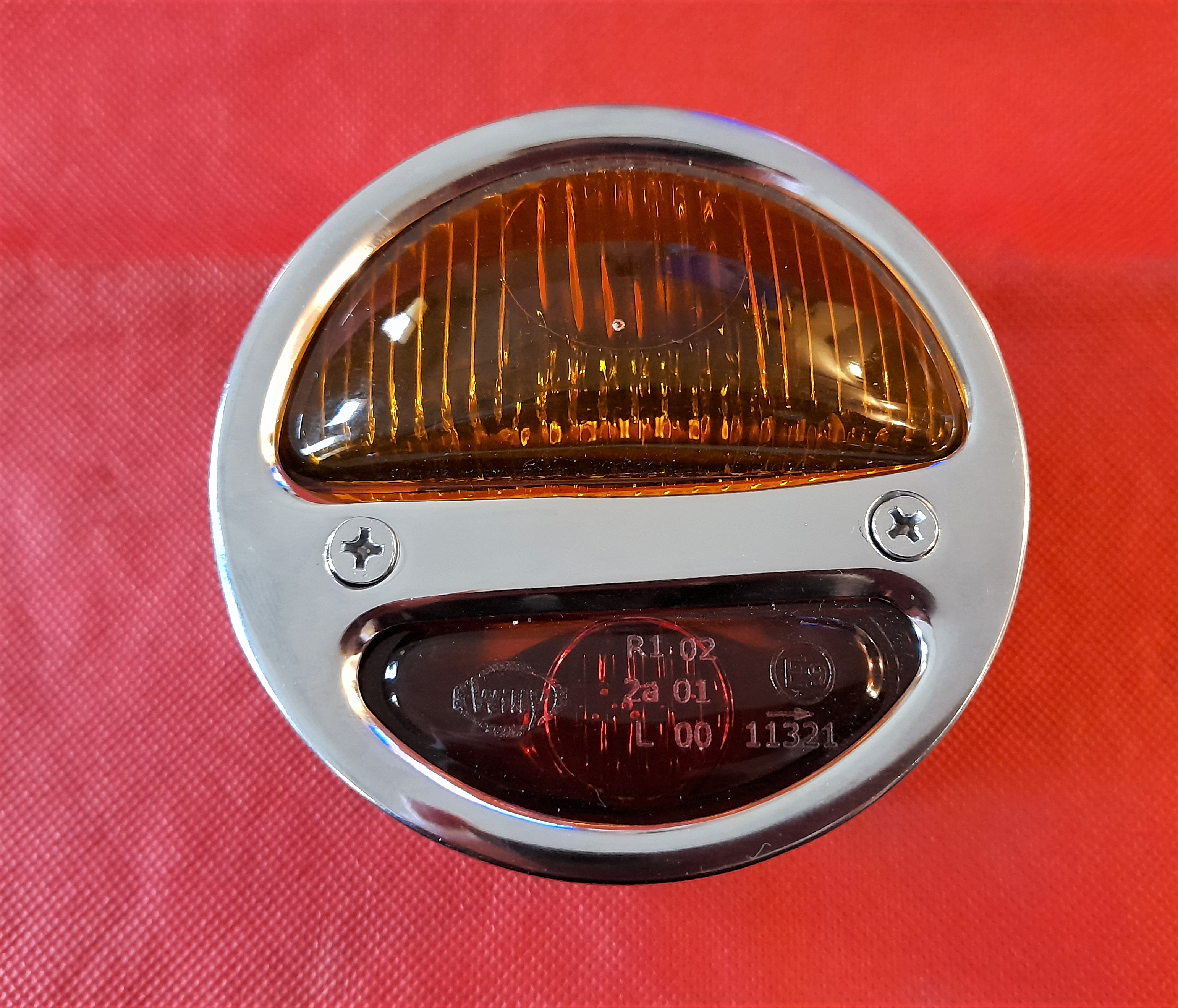 Rücklicht Rückleuchte chrom 3 Funktionen DKW IFA Vorkrieg Oldtimer Universal