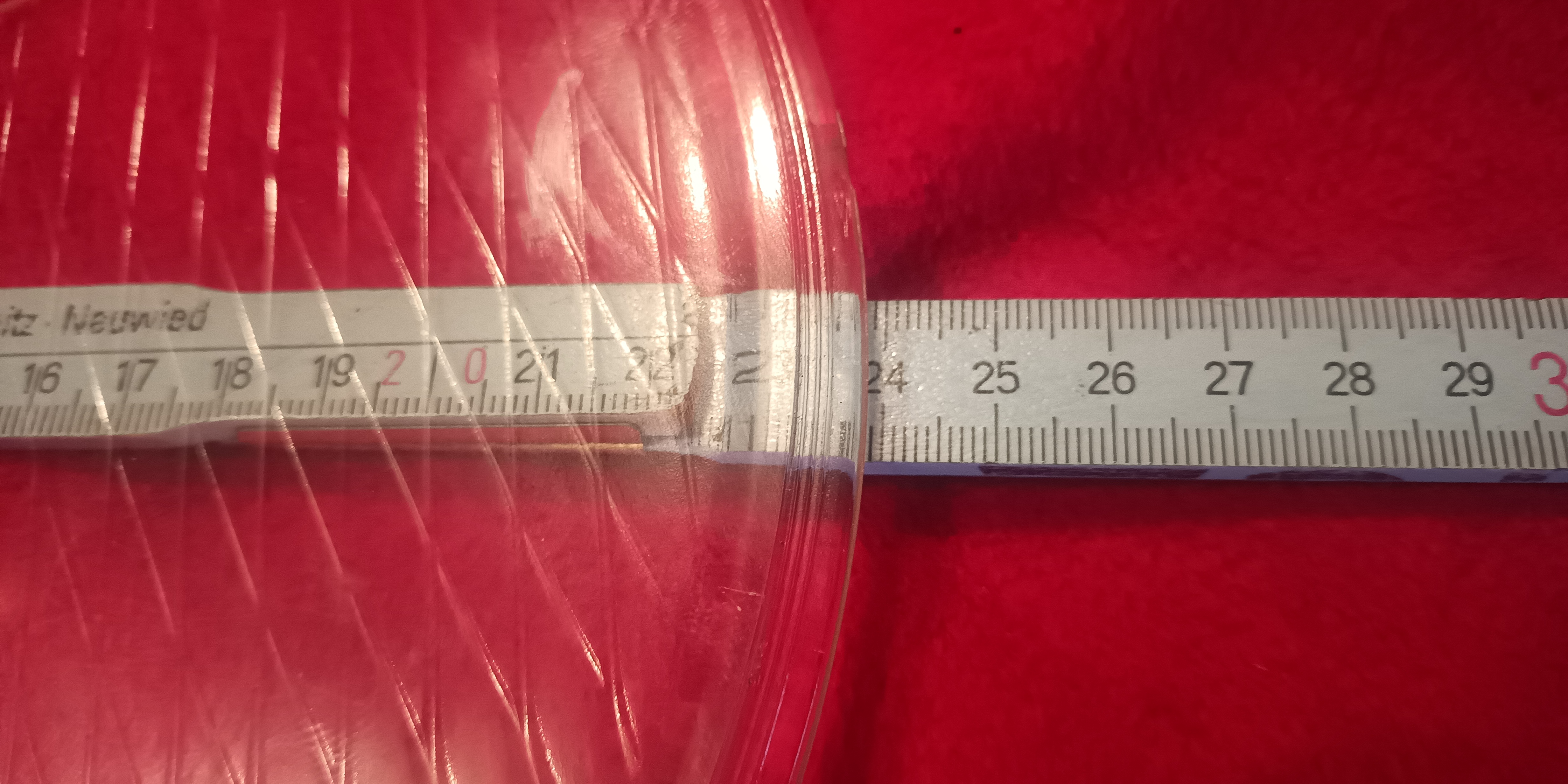 Scheinwerferglas  240mm Horch gerade