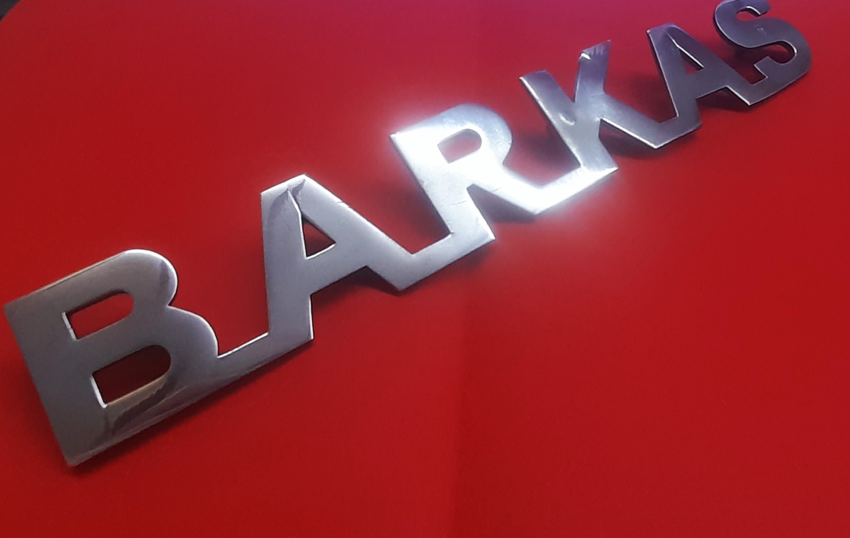 ALU Schriftzug Emblem "Barkas"  Barkas B1000