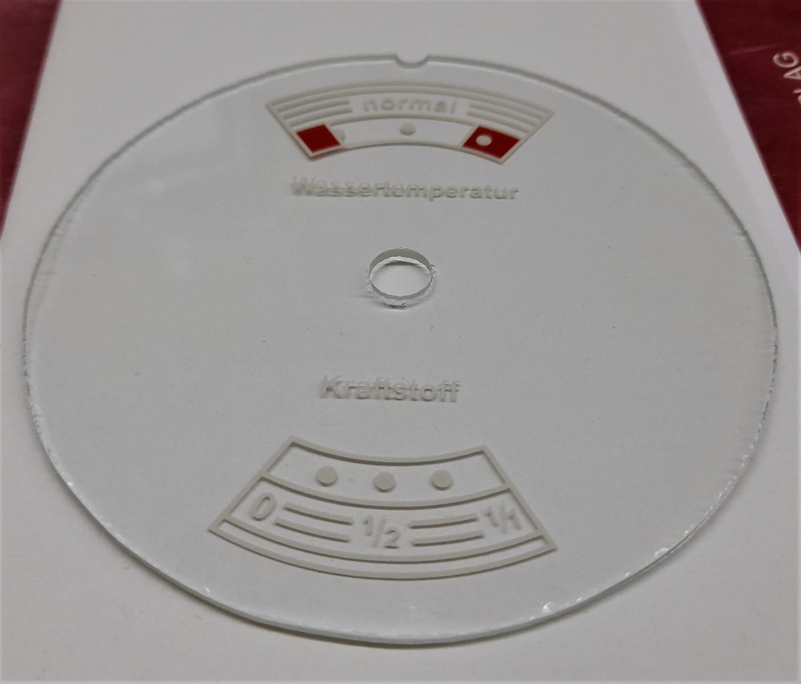 Scheibe Kombiinstrument