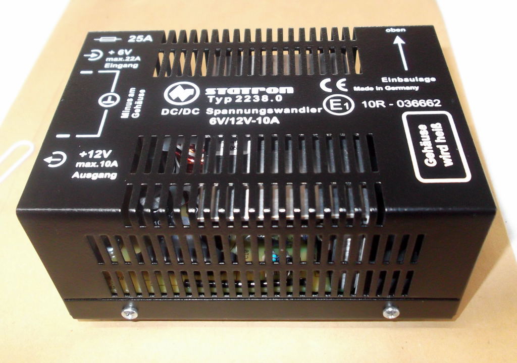 Wandler 6V auf 12V Radio Oldtimer Universal Wartburg IFA Trabant BMW