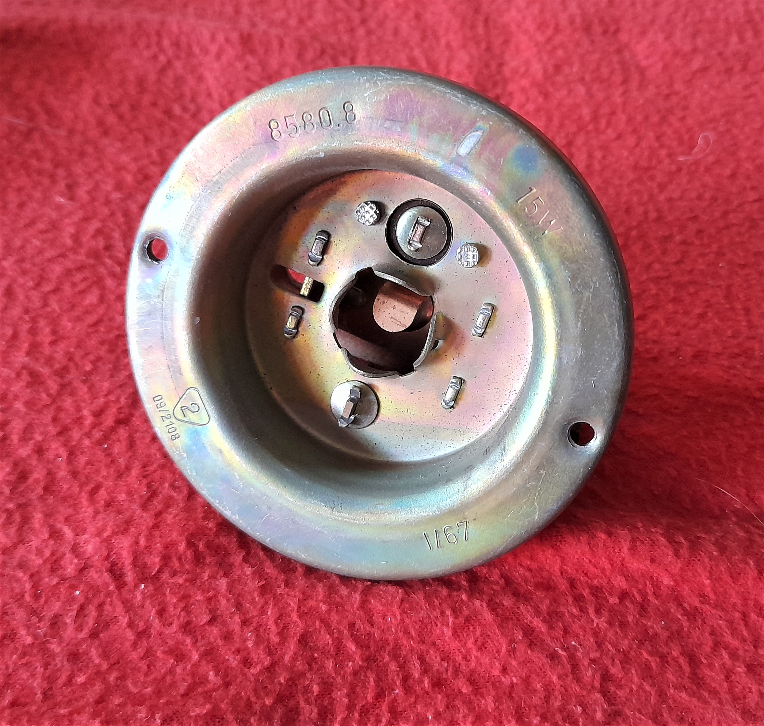 Unterteil Spitzblinker , Lampenträger  mit Klemmbügel