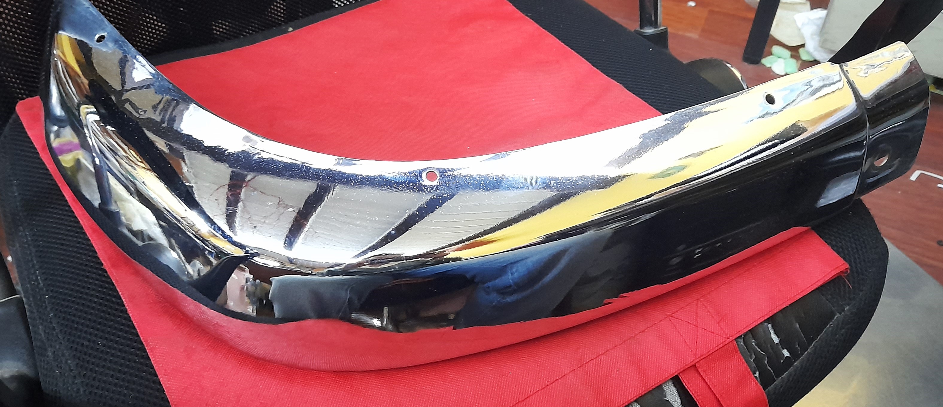 Stoßstange vorn links oder hinten rechts chrom Wartburg 353