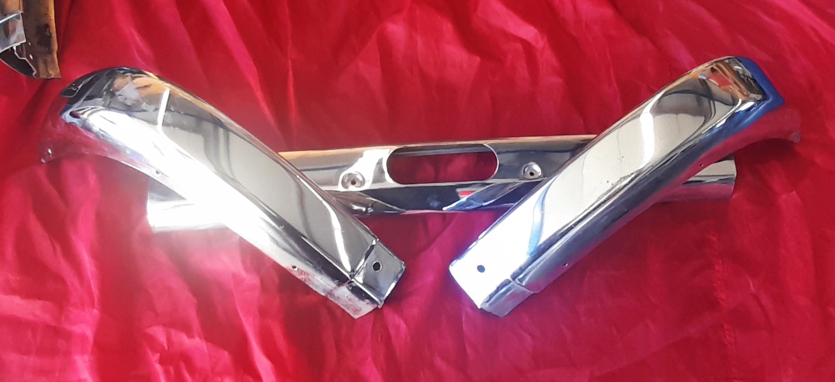 Stoßstange vorn 3 Teile Chrom Wartburg 353
