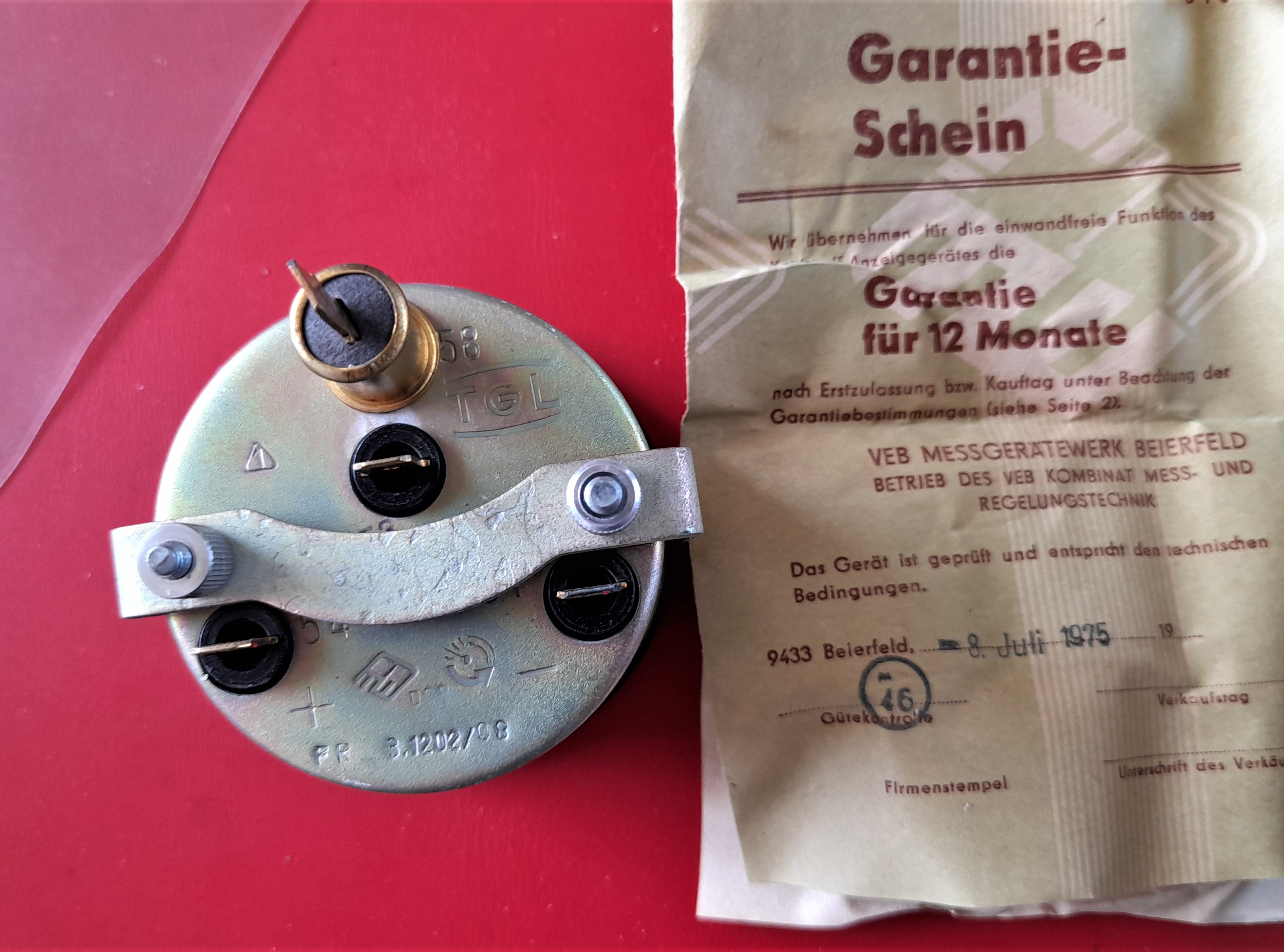 Kraftstoffanzeige Wartburg 353 Barkas B 1000 IFA W 50 Robur