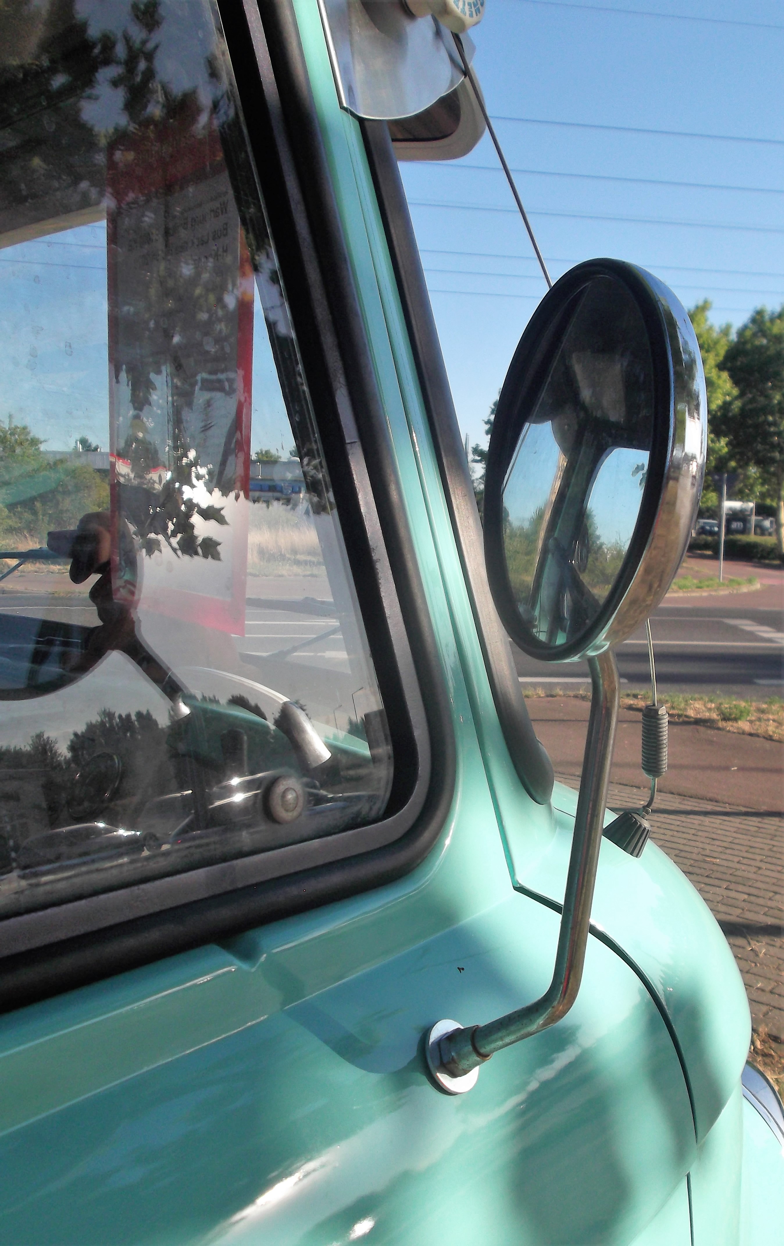 Chrom Spiegel Spiegelsatz Außenspiegel Barkas B1000 Universal Oldtimer