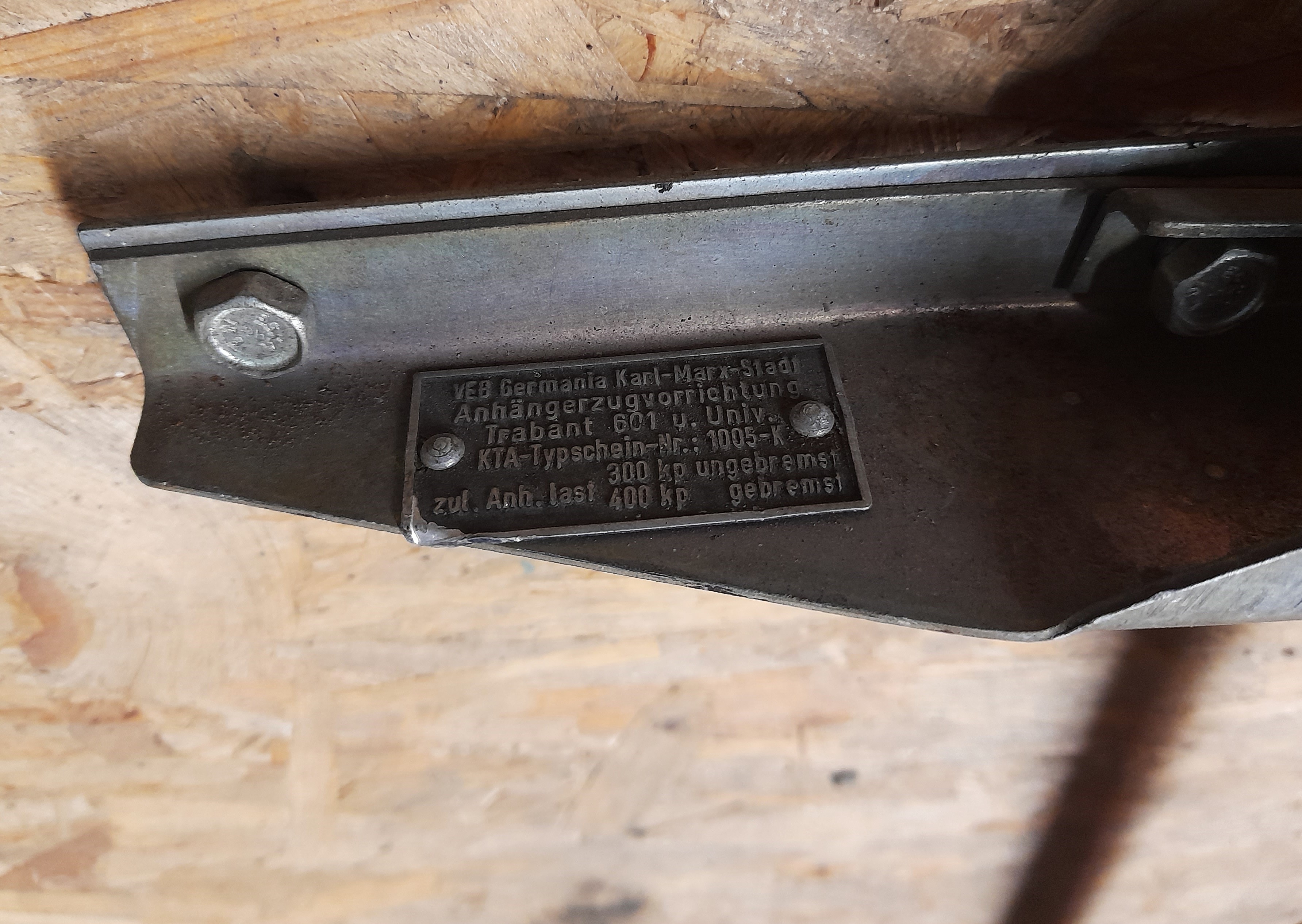 Anhängerkupplung AHK Trabant 601