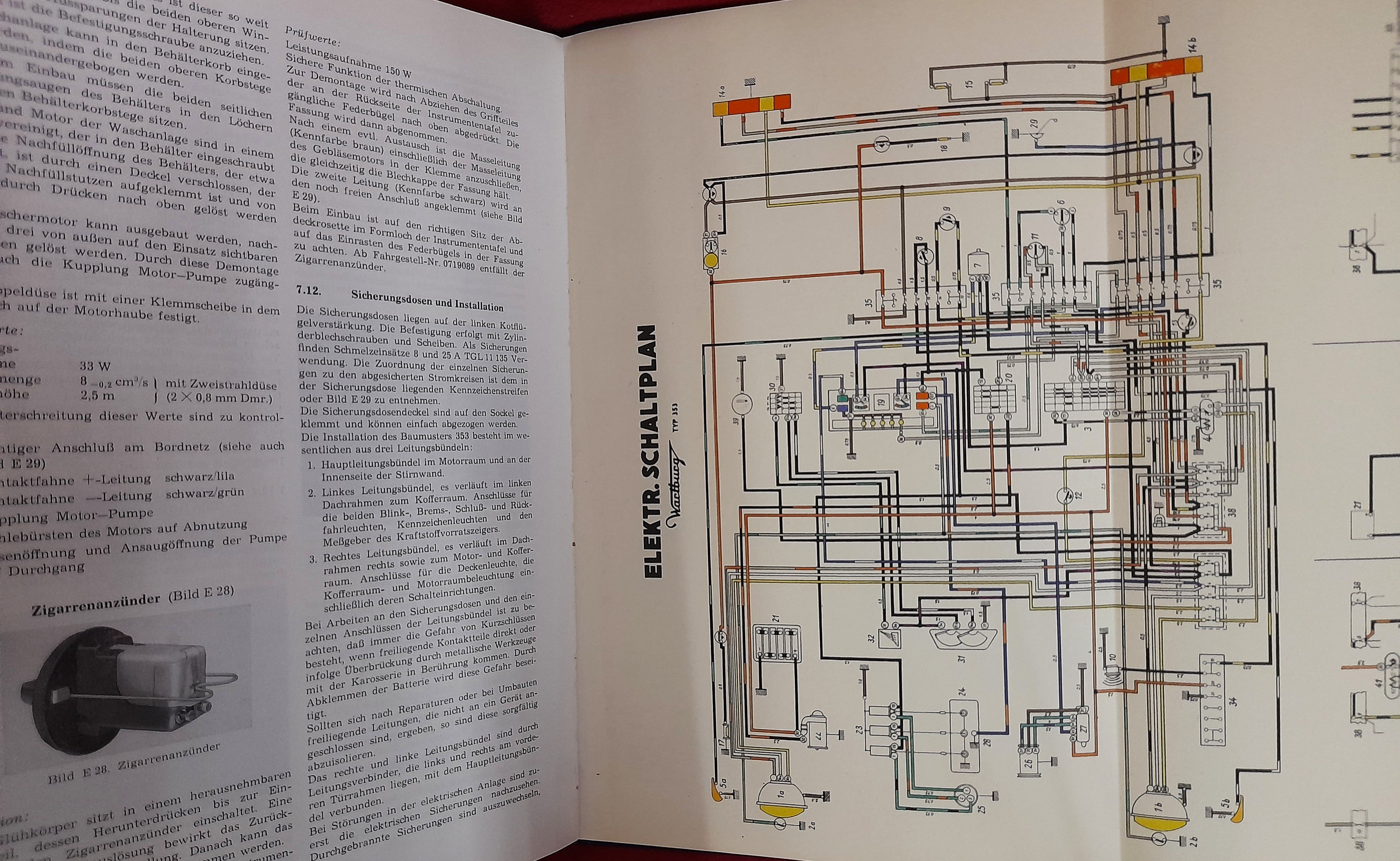 Reparaturhandbuch Wartburg 353 1975 Buch Literatur