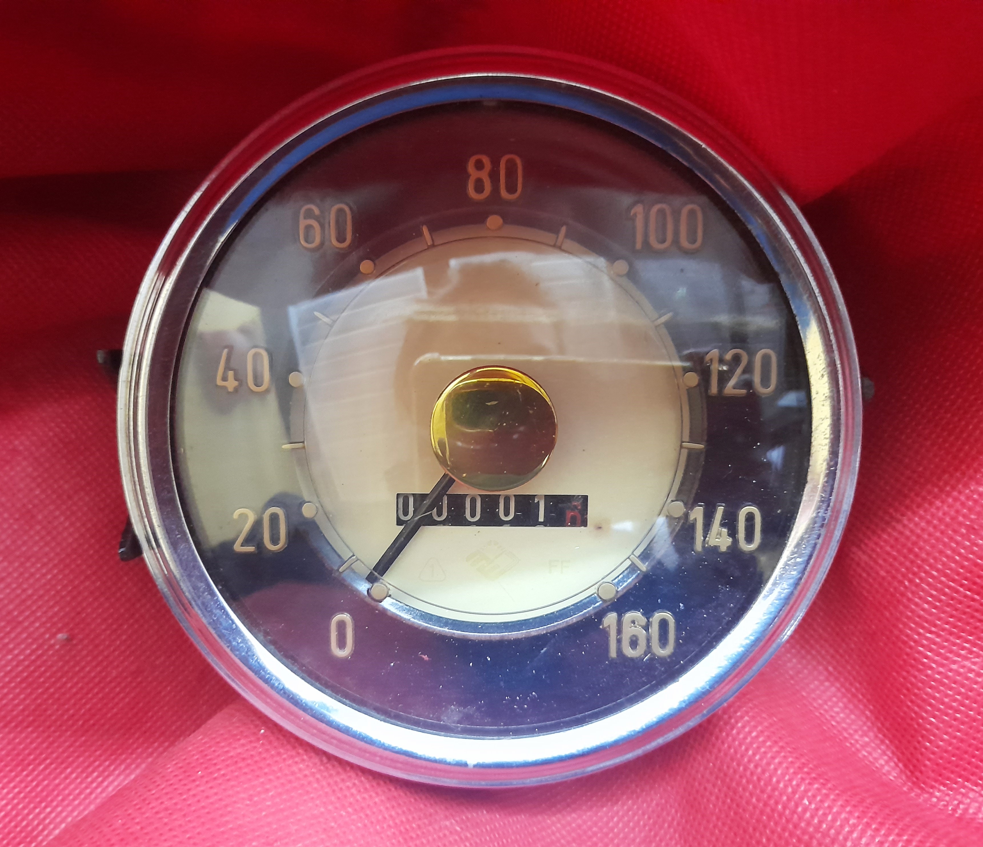 Tachometer 160 km/h Goldpunkt