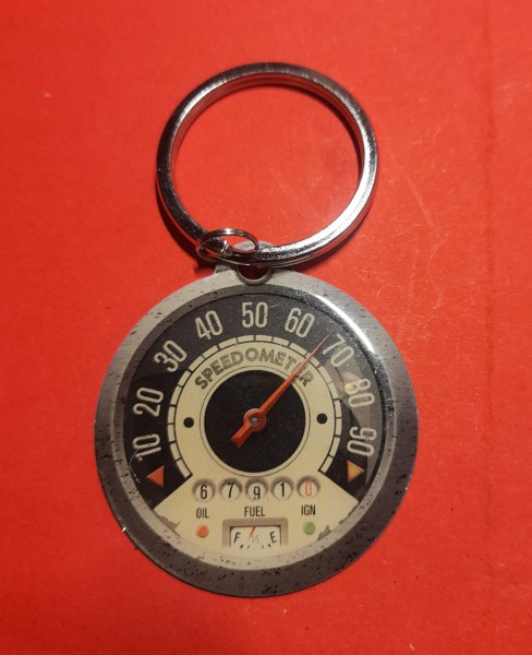 Schlüsselanhänger Speedometer Tacho Oldtimer