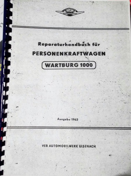Reparaturbuch Wartburg 311