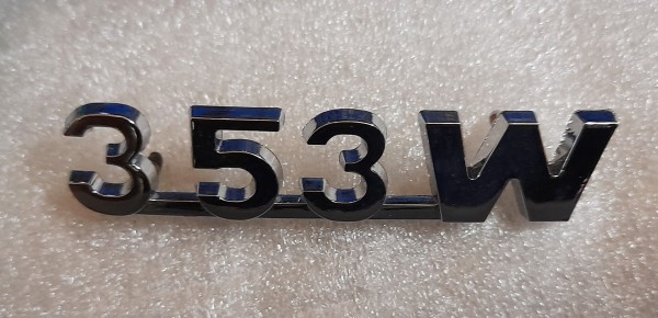 Emblem Schriftzug 353W chrom Wartburg 353