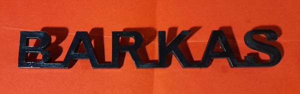 Schriftzug Emblem "Barkas" Barkas B1000